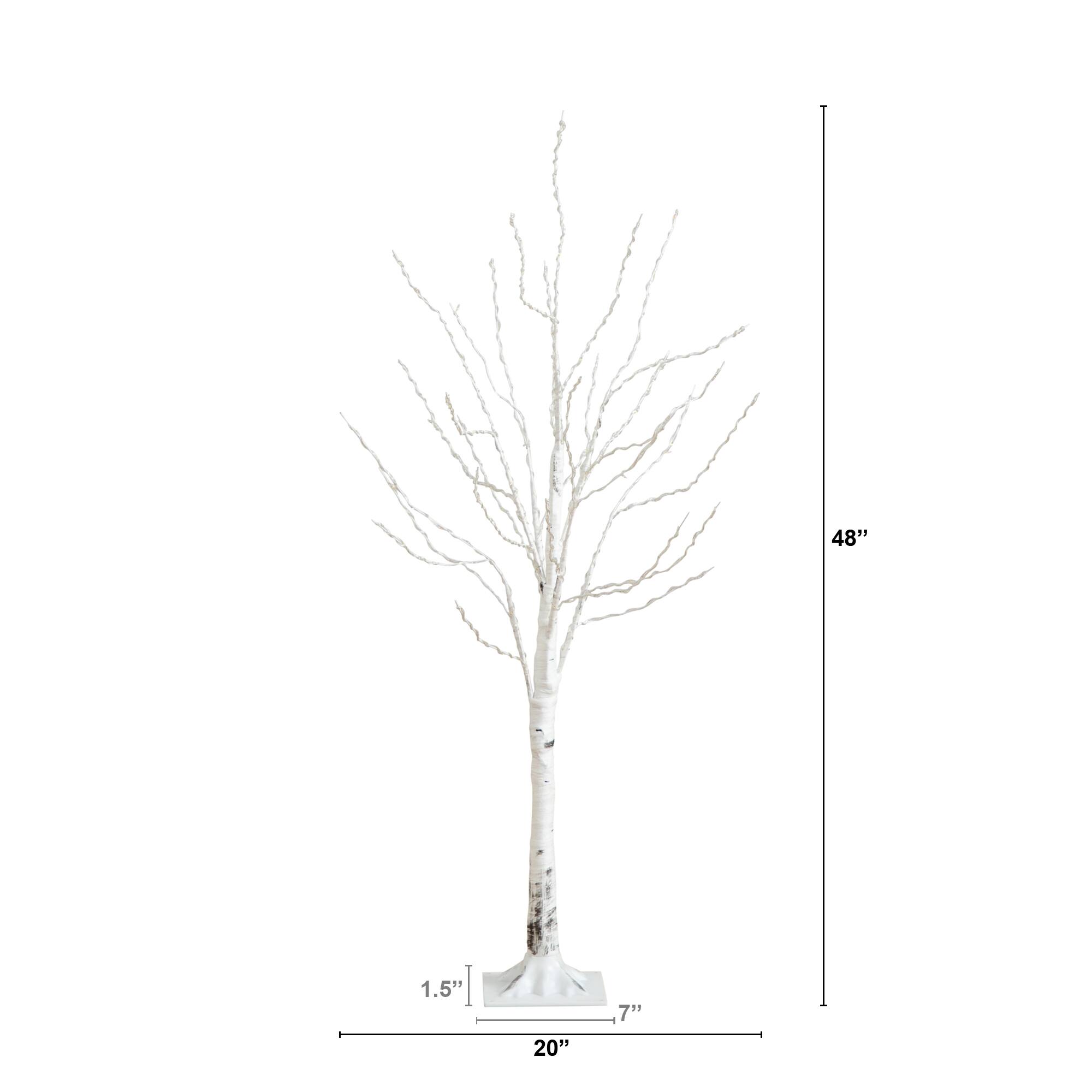 4ft. Pre-Lit White Birch Artificial Christmas Tree